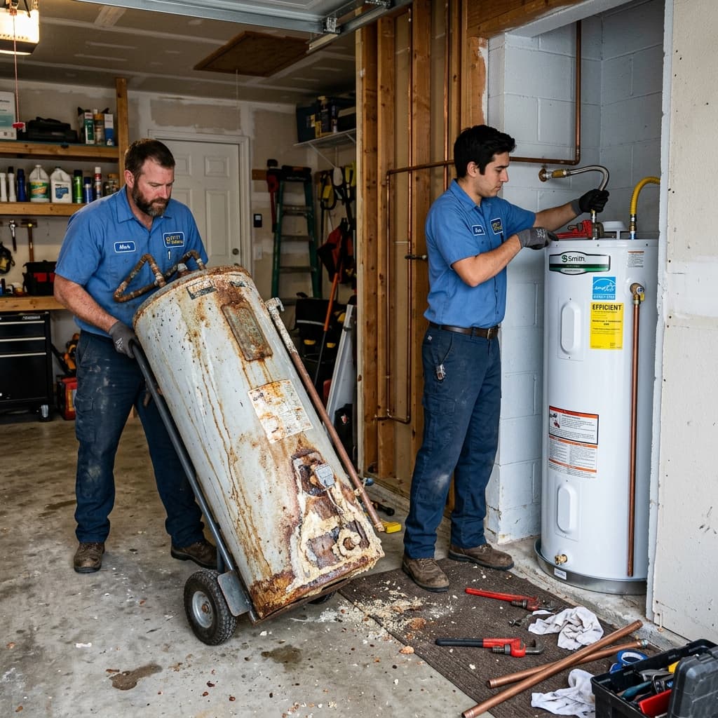 Remplacement de chauffe-eau avec Services Plus BTP